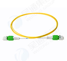 Dual-core fiber optic patch cord